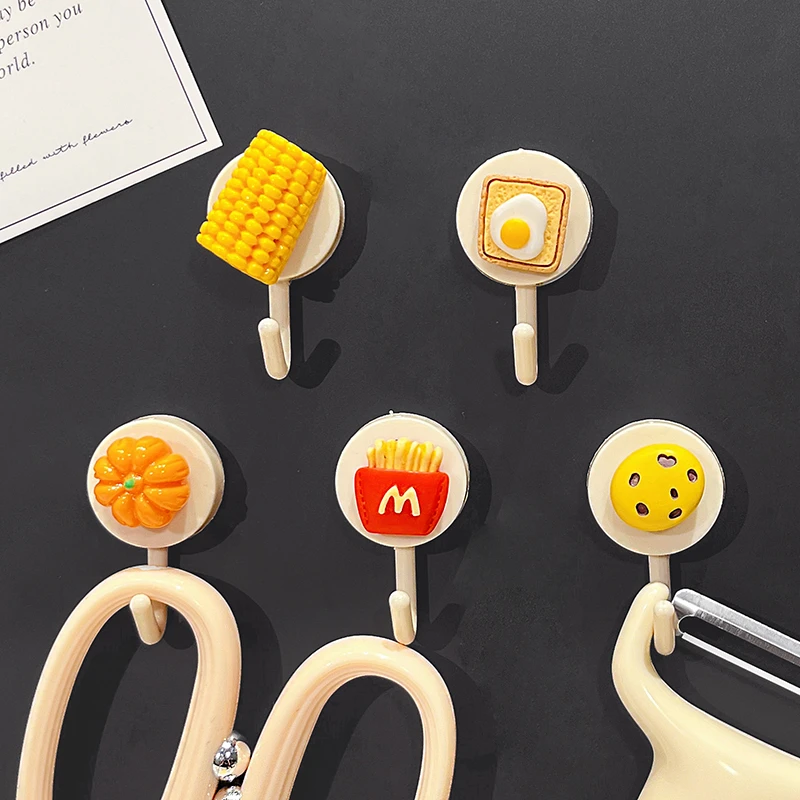 免打孔小粘钩门后小物件挂钩可爱创意宿舍卧室发圈钥匙挂勾挂物钩