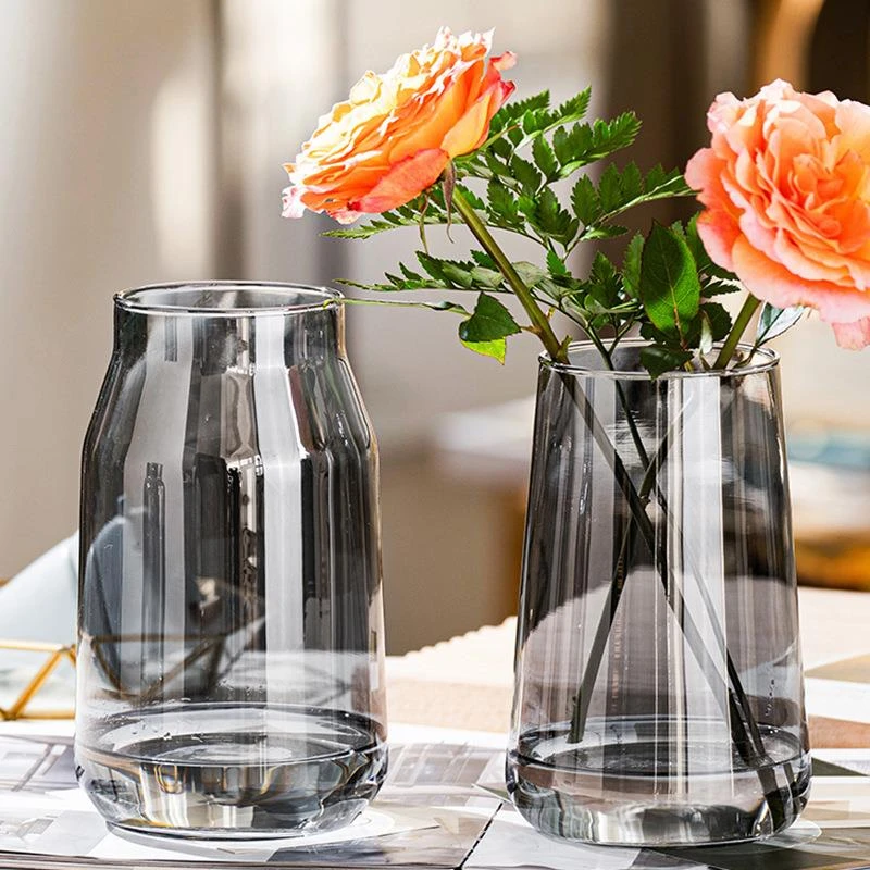 北欧ins风简约玻璃花瓶水培鲜花插花小花瓶客厅餐桌水养创意摆件