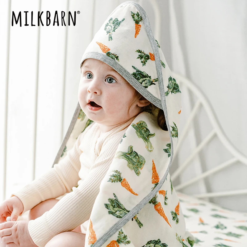 【新品】Milkbarn初生婴儿抱被产房包单新生儿春夏凉被包裹被