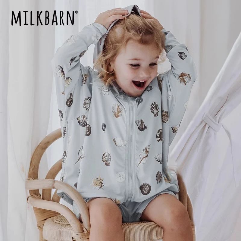 MILKBARN新品儿童防晒衣宝宝防紫外线上衣男女童冰丝透气外套