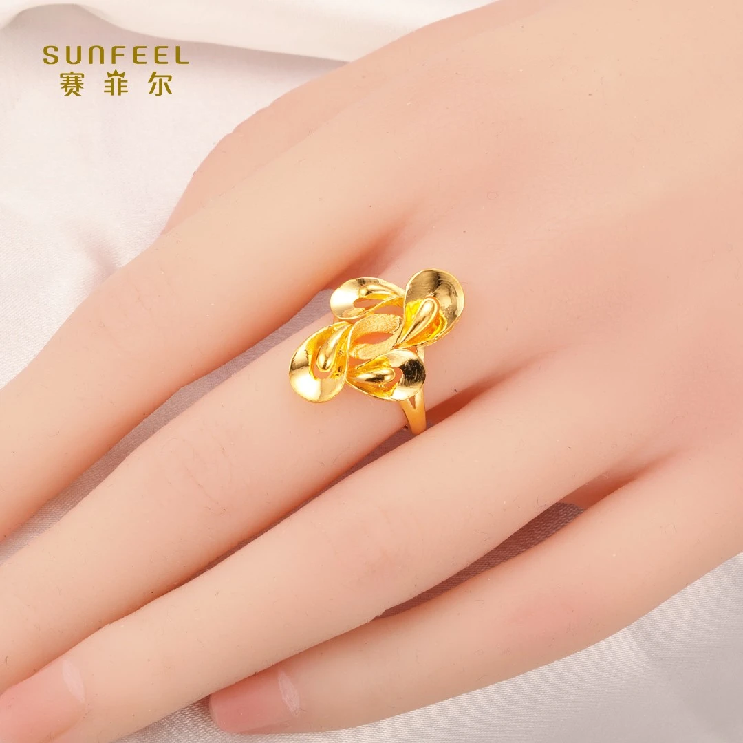 SUNFEEL/赛菲尔【九店】足金雀之恋款戒指JDA06537/HJ050824