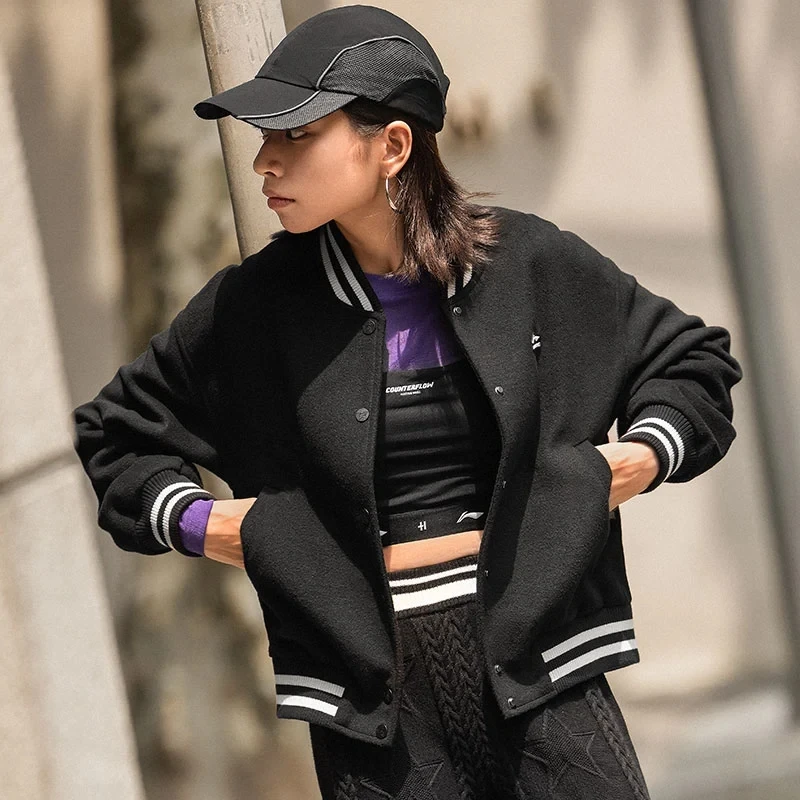 【宽松版型】李宁宽松夹克女士潮流时尚运动外套AJDT762