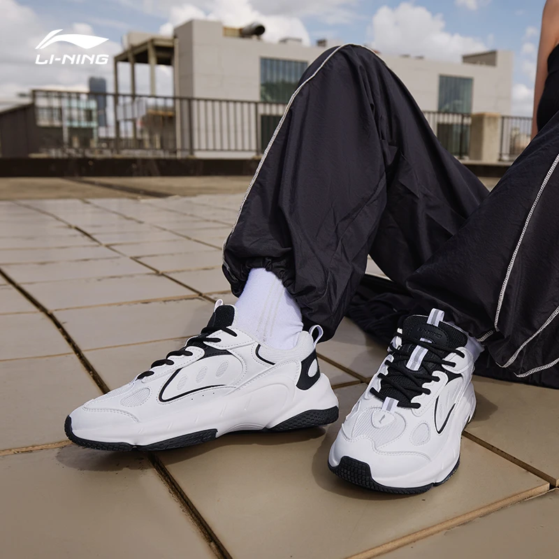 【奥莱】李宁翼风情侣款反光增高百搭时尚春季潮流老爹鞋AGCT462