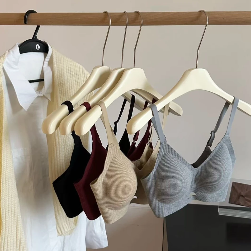 细螺纹舒适透气无钢圈聚拢上托防下垂美背背心