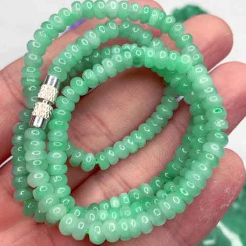 翡翠毛衣链未镶嵌