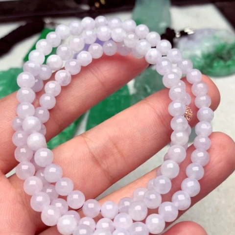 翡翠毛衣链未镶嵌