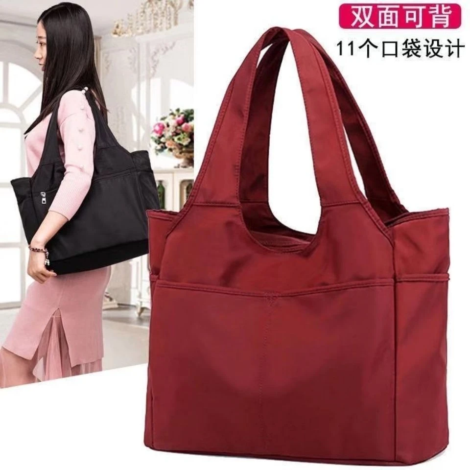 2024新款潮手提牛津布女布包休闲多兜大容量旅行包尼龙单肩舞蹈包