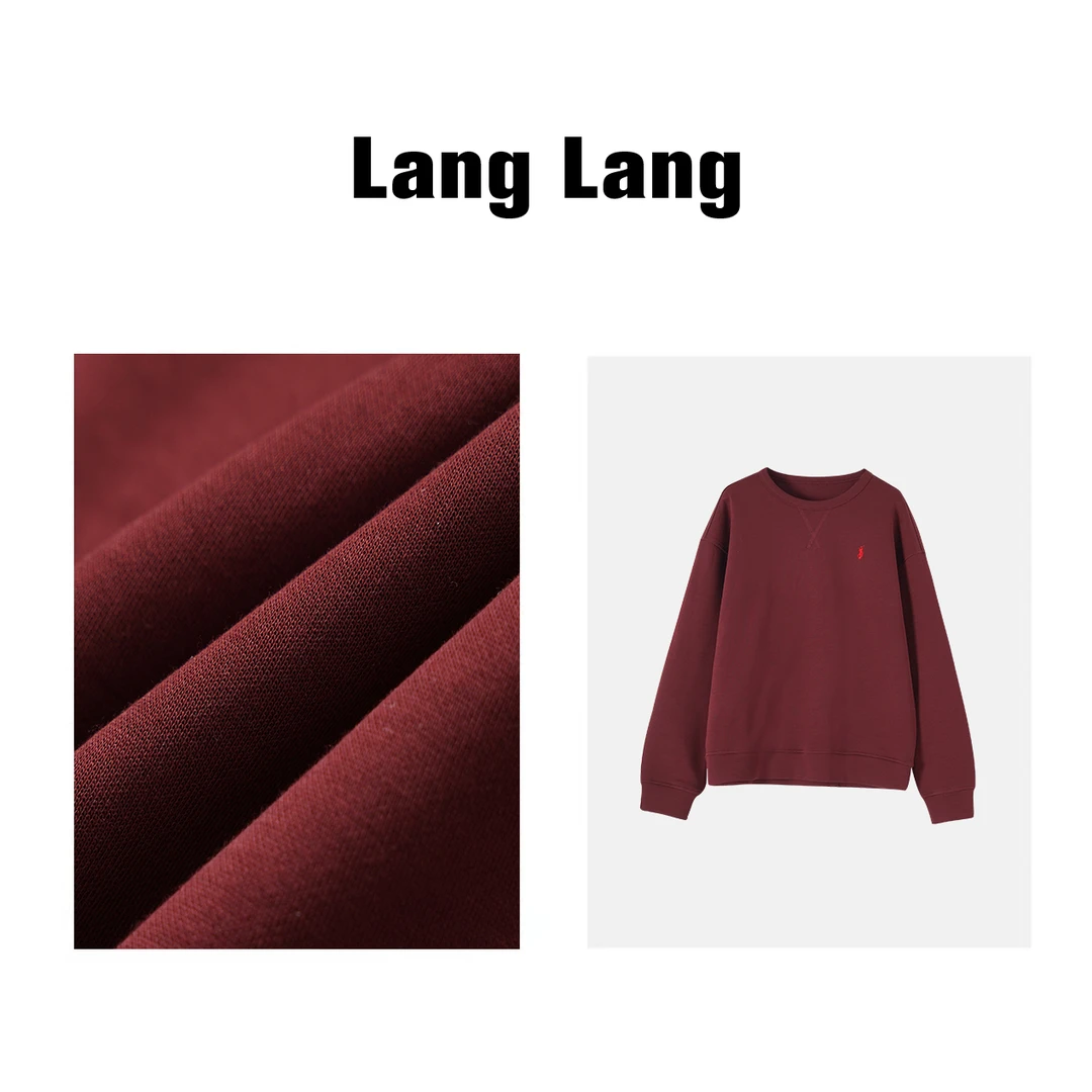 LANGLANG  休闲时尚百搭气质简约长袖上衣LW5540