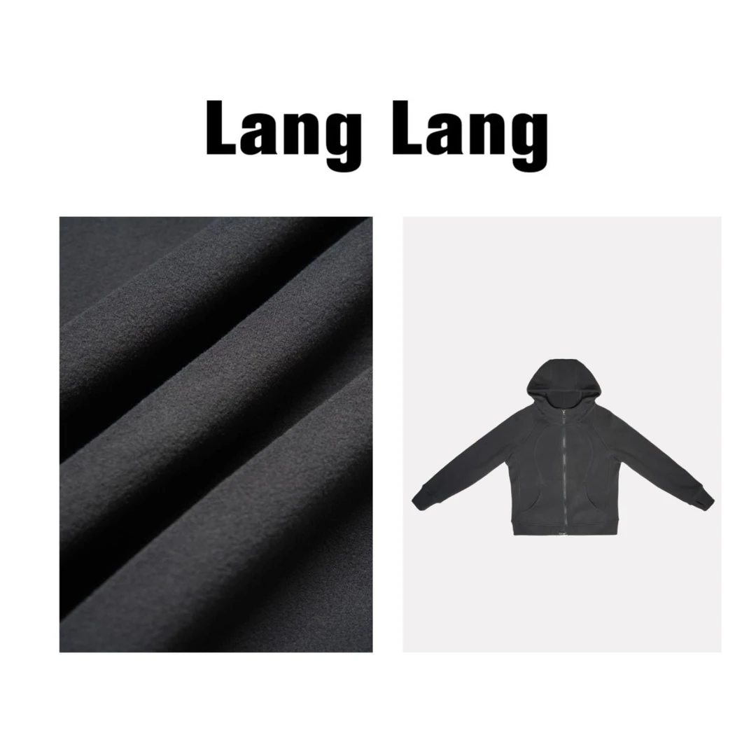 Lang&【LULU】暖连帽拉链开衫卫衣外套女装