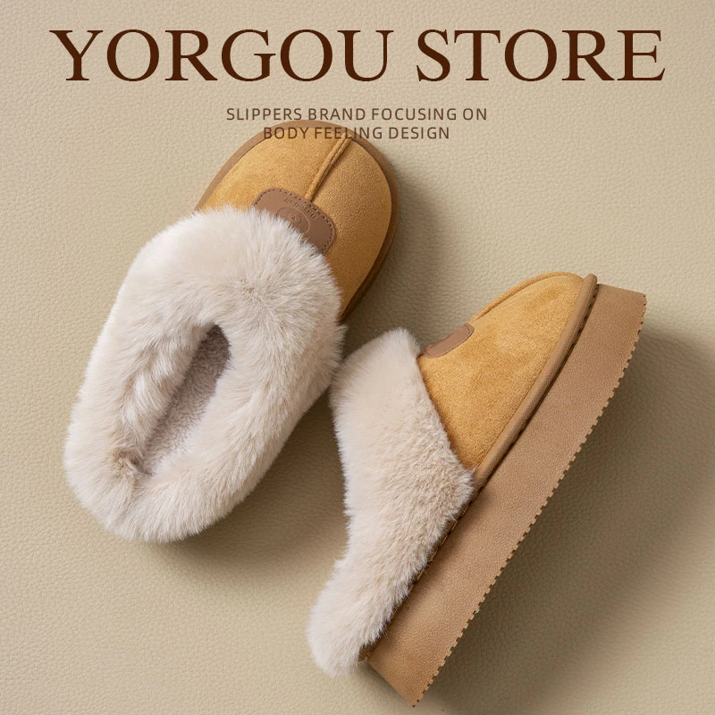 棉拖鞋女士冬季家居室内厚底保暖防滑毛毛绒2024新款棉拖女款冬天