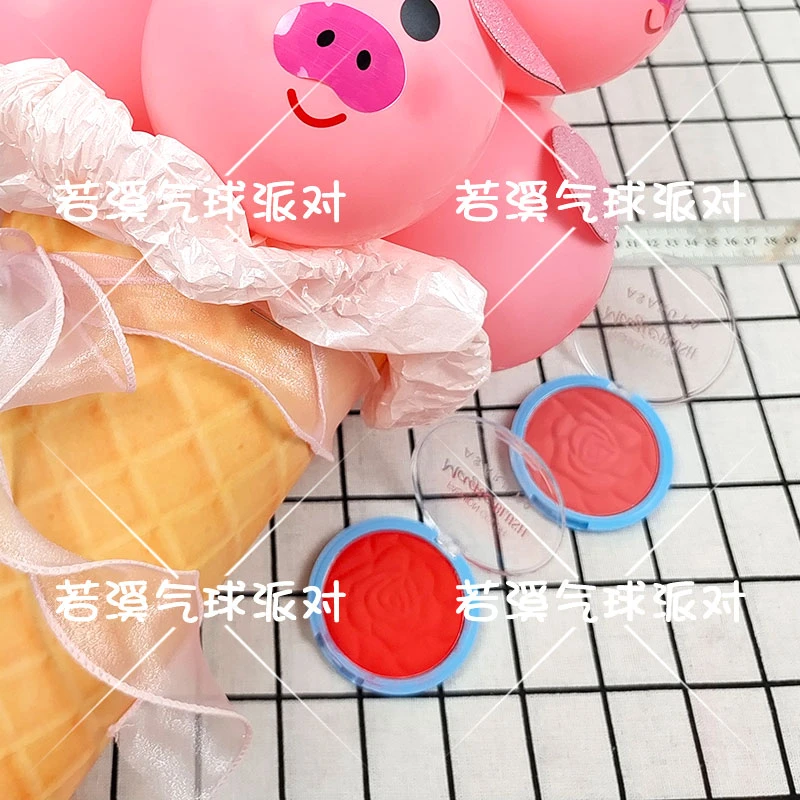 摆摊街卖卡通气球画表情腮红画笔波波球公仔气球表情腮红眼影