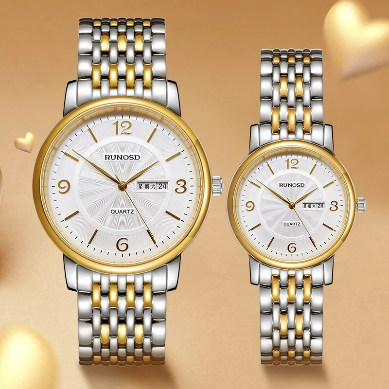 RUNOSD R/斯诺威登官方正品男士手表高档石英情侣表时尚超薄腕表