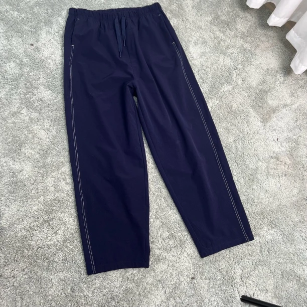 藏蓝色女士休闲裤，高弹舒适百搭