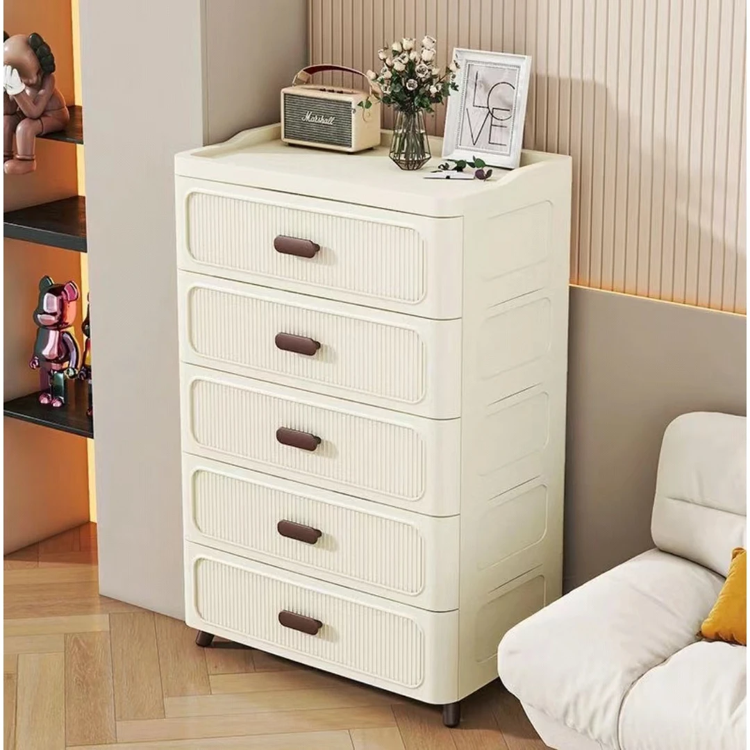 【加宽加厚】42面宽抽屉式收纳柜家用卧室落地五斗柜床头定制柜