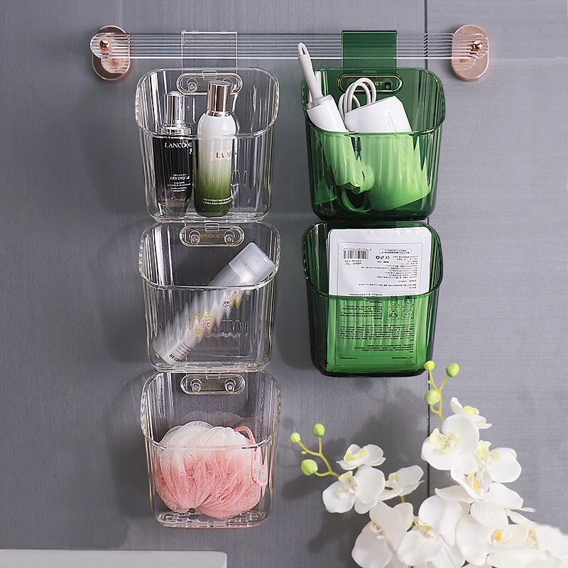 轻奢收纳筐葱姜蒜小挂篮多层厨房置物架卫生间浴室壁挂式收纳