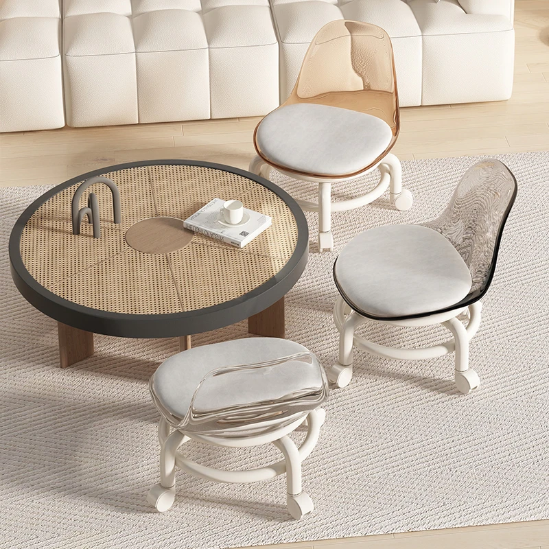 滑轮矮凳万向轮椅子滚轮小凳子家用创意客厅网红儿童换鞋凳快递凳