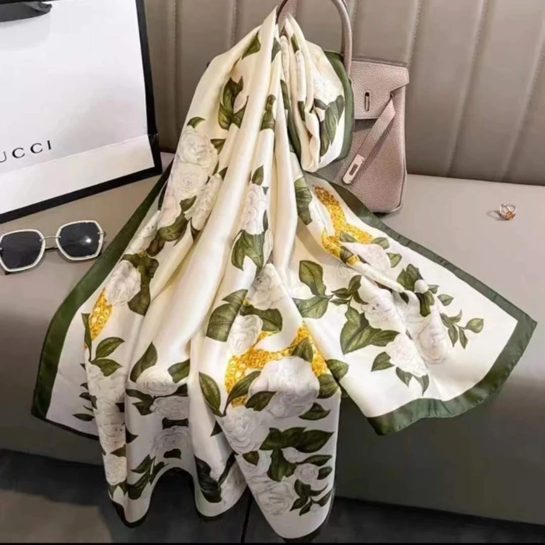 1343 丽景缎90x180左右丝巾长巾