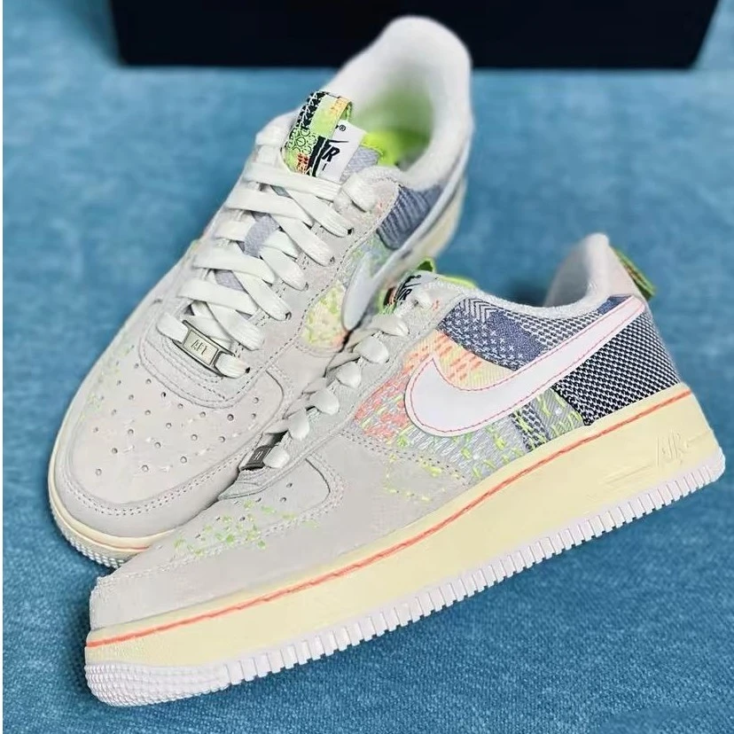 耐克 Nike AIR FORCE 空军一号 AF1 灰绿色男子低帮板鞋官方正品