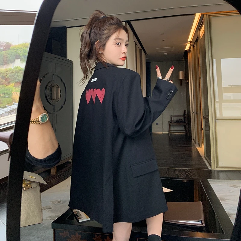 黑色西装外套女设计感小众2023春季新款爆款小西装小个子休闲西服