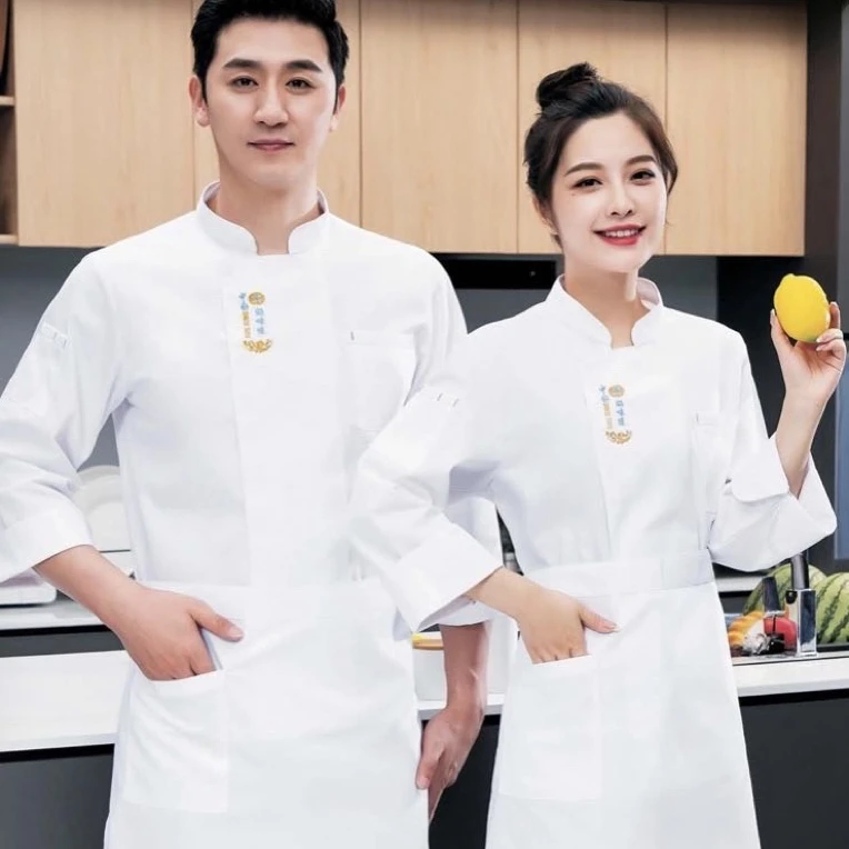 好味道长袖厨师工作服上衣餐饮酒店饭店后厨薄款工装