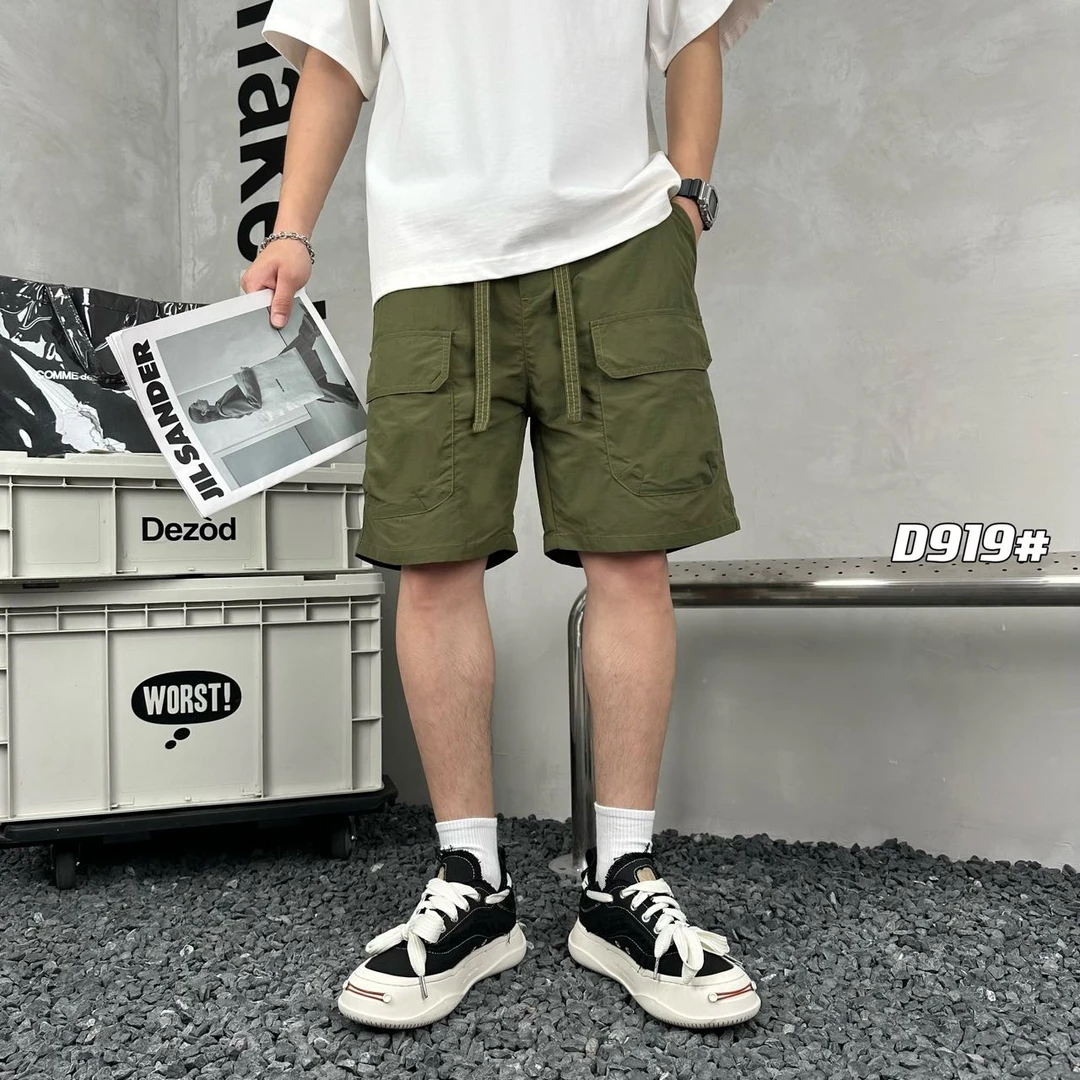 【拉夏贝尔】夏季新薄款美式机能工装短裤休闲五分裤运动潮牌男短裤