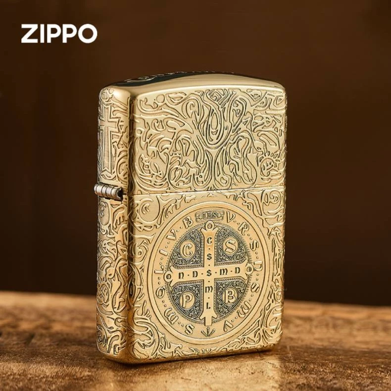 ZIPPO打火机【精选好物】康斯坦丁盔甲 五面精雕煤油防风送男士收藏