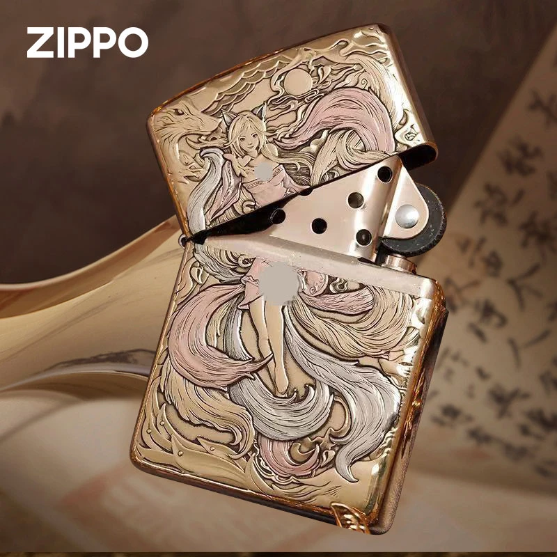 ZIPPO打火机【迈境优选】鬼王破法者三代月下九尾 煤油送礼DY9812FD