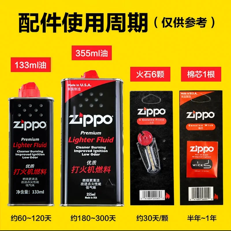 ZIPPO打火机【精选好物】正品专用配件小油大油133ML官方煤油防风zp