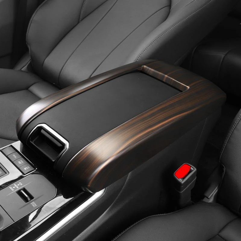 22-26款丰田汉兰达中央扶手箱罩改装饰品皇冠陆放汽车用品内饰贴