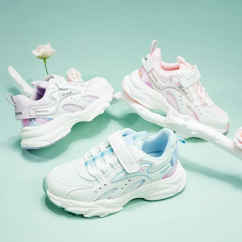 ABCKIDS【31-37】春秋儿童跑鞋网面透气女童老爹鞋P211303309