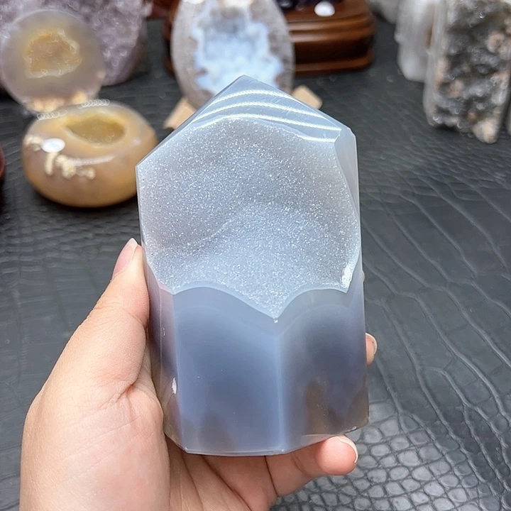 水晶聚宝盆恐龙蛋晶镇爱心珠子开口笑未镶嵌82