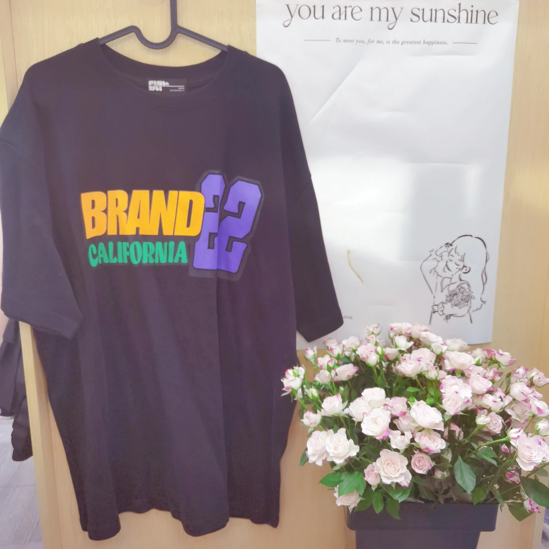 设计师休闲中长款夏季百搭黑色潮流女t恤