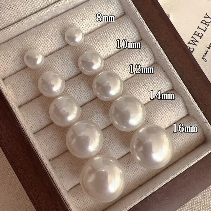 合金耳饰 粉光扁圆馒头施家珠珠耳钉女小众大气高级感气质款耳环