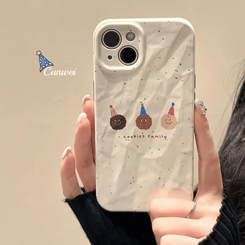 曲奇饼干苹果15手机壳全包iPhone14promax趣味13/11卡通12硅胶xr