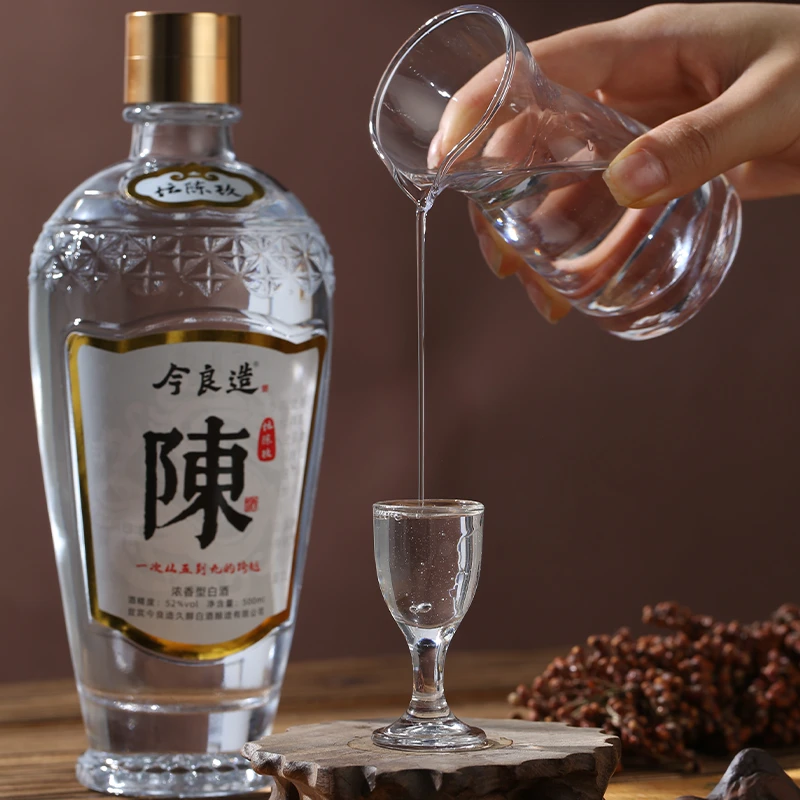 今良造【坛陈九 光瓶装】真实坛存老酒五粮浓香型纯粮白酒52度500ml