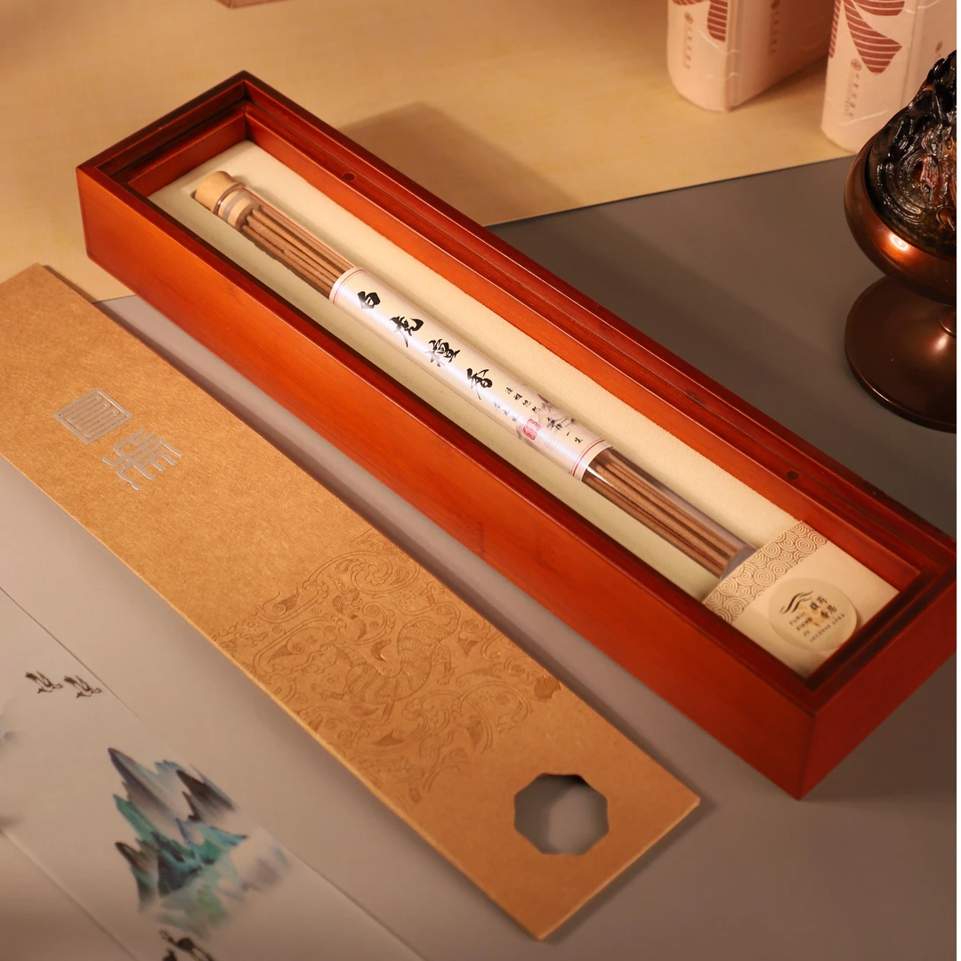 【馥芮香居】白虎+青龙+朱雀+玄武（沉檀龙麝）高端木盒40克合集线香