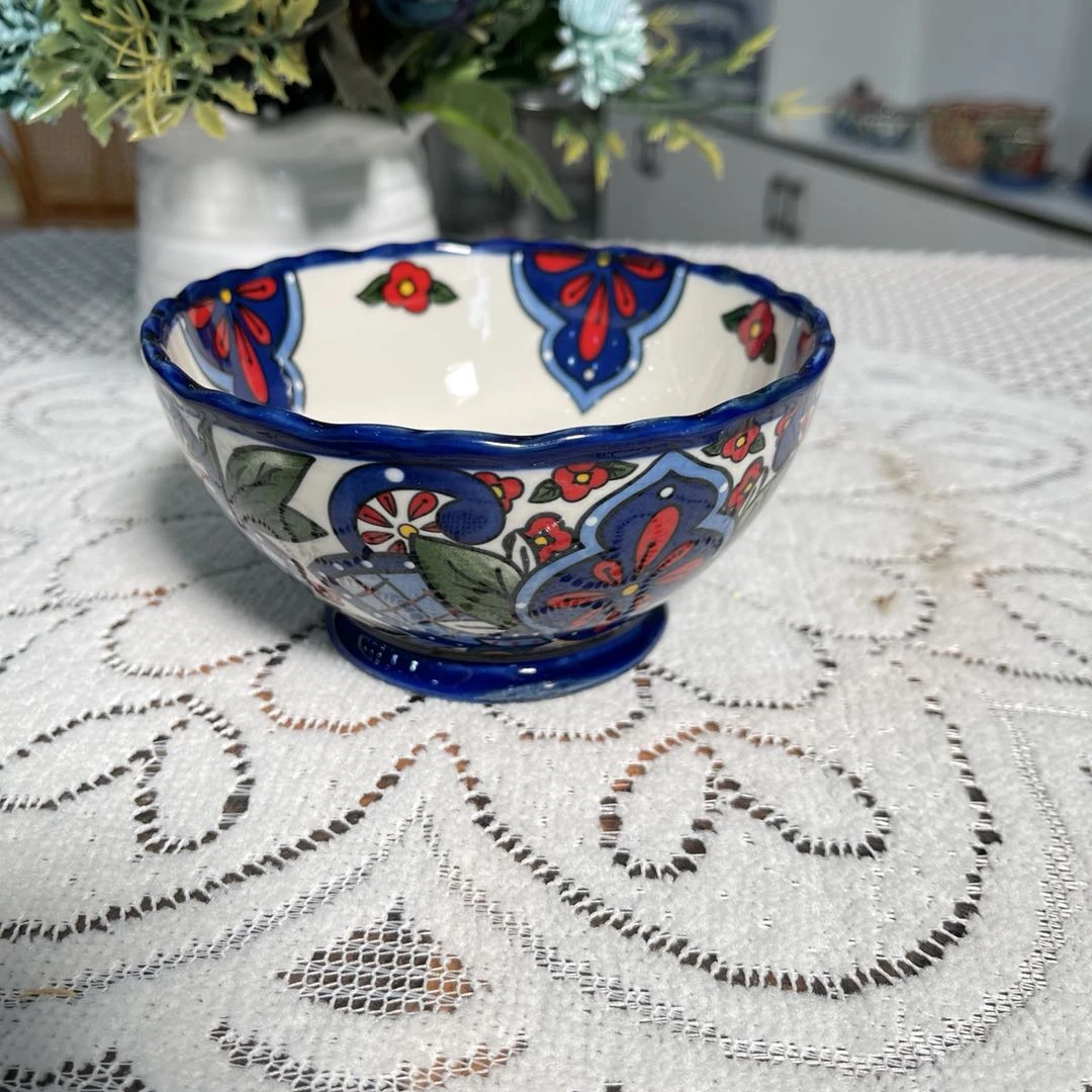 阿勒玛 新疆包邮【紫色花海】5寸加厚防烫轻奢餐盘欧式汤饭碗