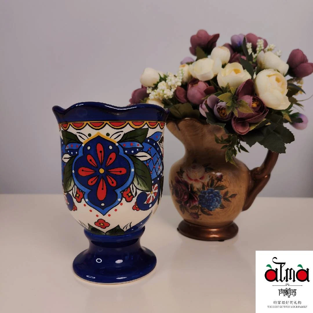 阿勒玛 新疆包邮【紫色花海】筷子筒家用加厚防烫餐具欧式