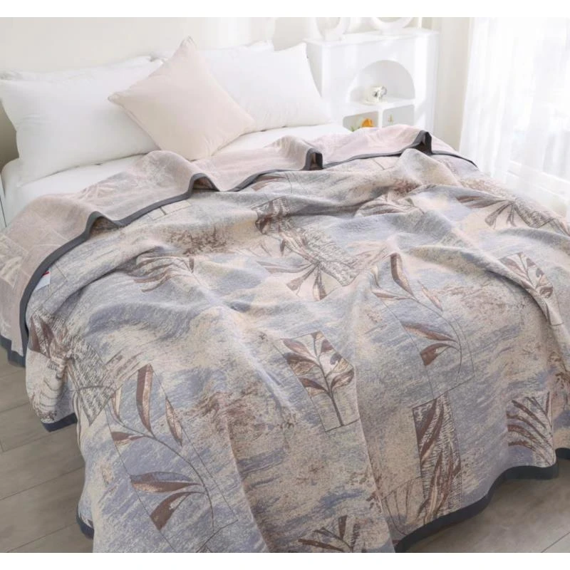 【风吹麦浪】多层纱布床盖240*250CM