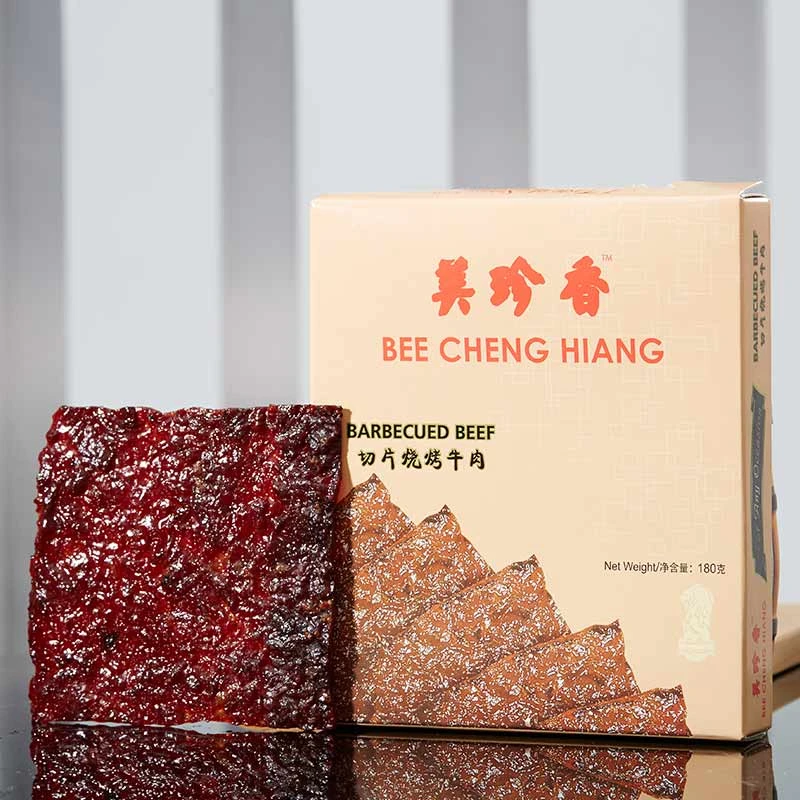 美珍香切片烧烤牛肉180g办公室休闲零食(非牛肉脯,手工铺制牛肉)