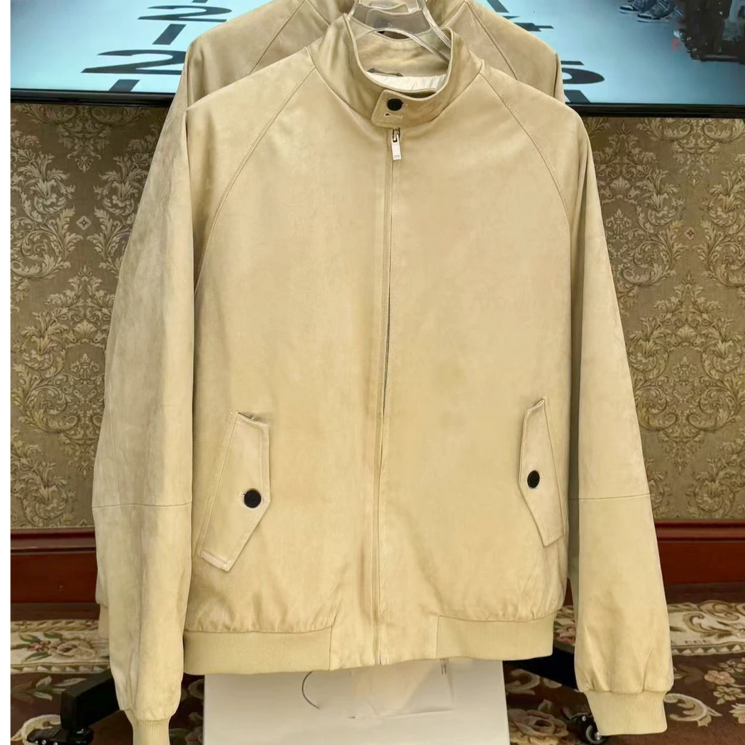 40700版“富帅Harrington 哈林顿”翻毛绒面麂皮绒羽绒夹克TW