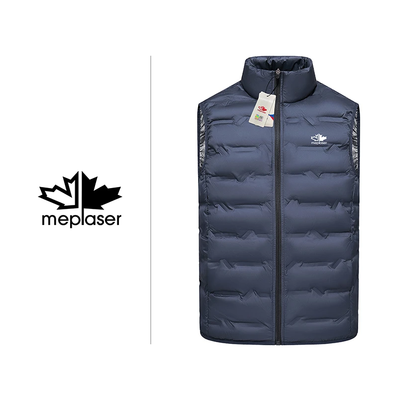 MEPLASER/玛帕萨240F男士冬季时尚休闲轻薄保暖运动羽绒马甲