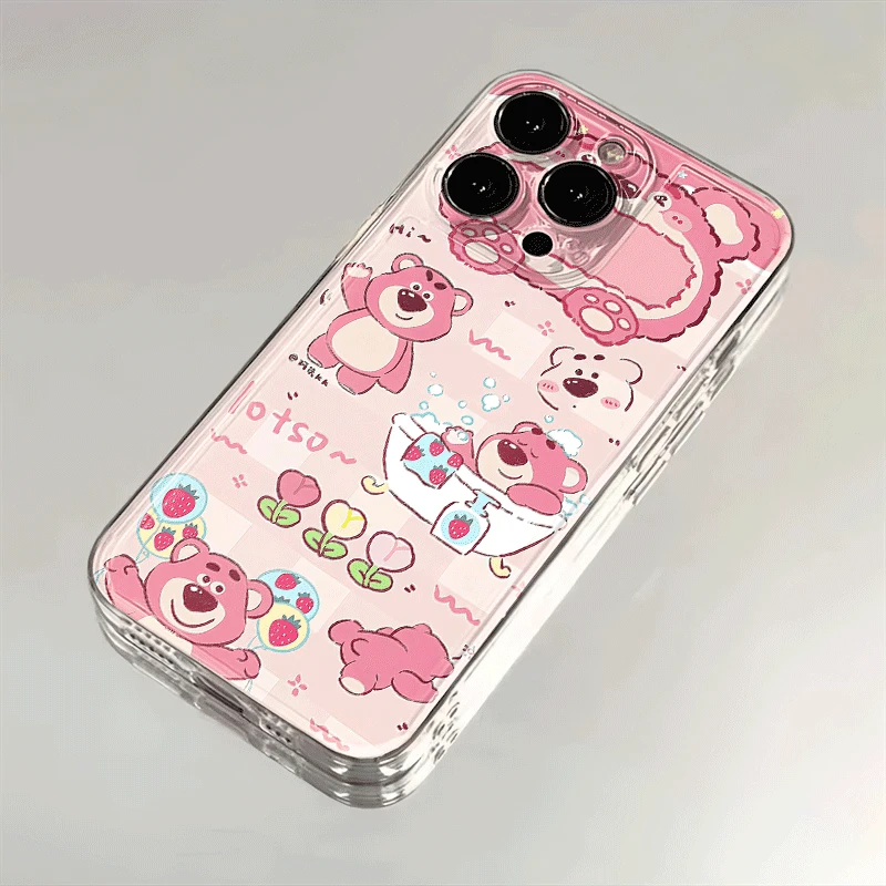 香香草莓熊适用华为vivo小米oppo苹果手机壳女iPhone15/14/13爆款