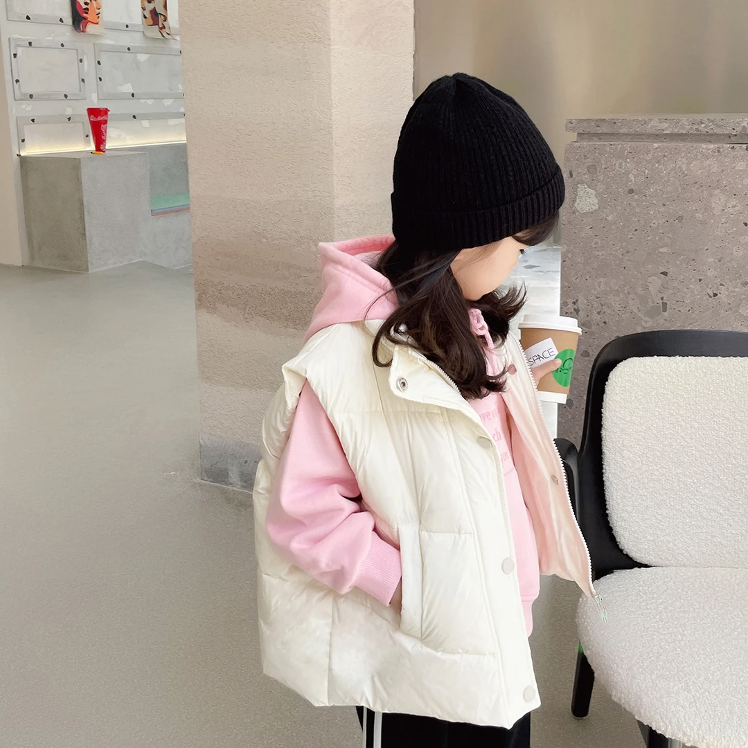 免洗儿童棉马甲韩版秋冬男童女童加厚棉背心宝宝坎肩小中大童