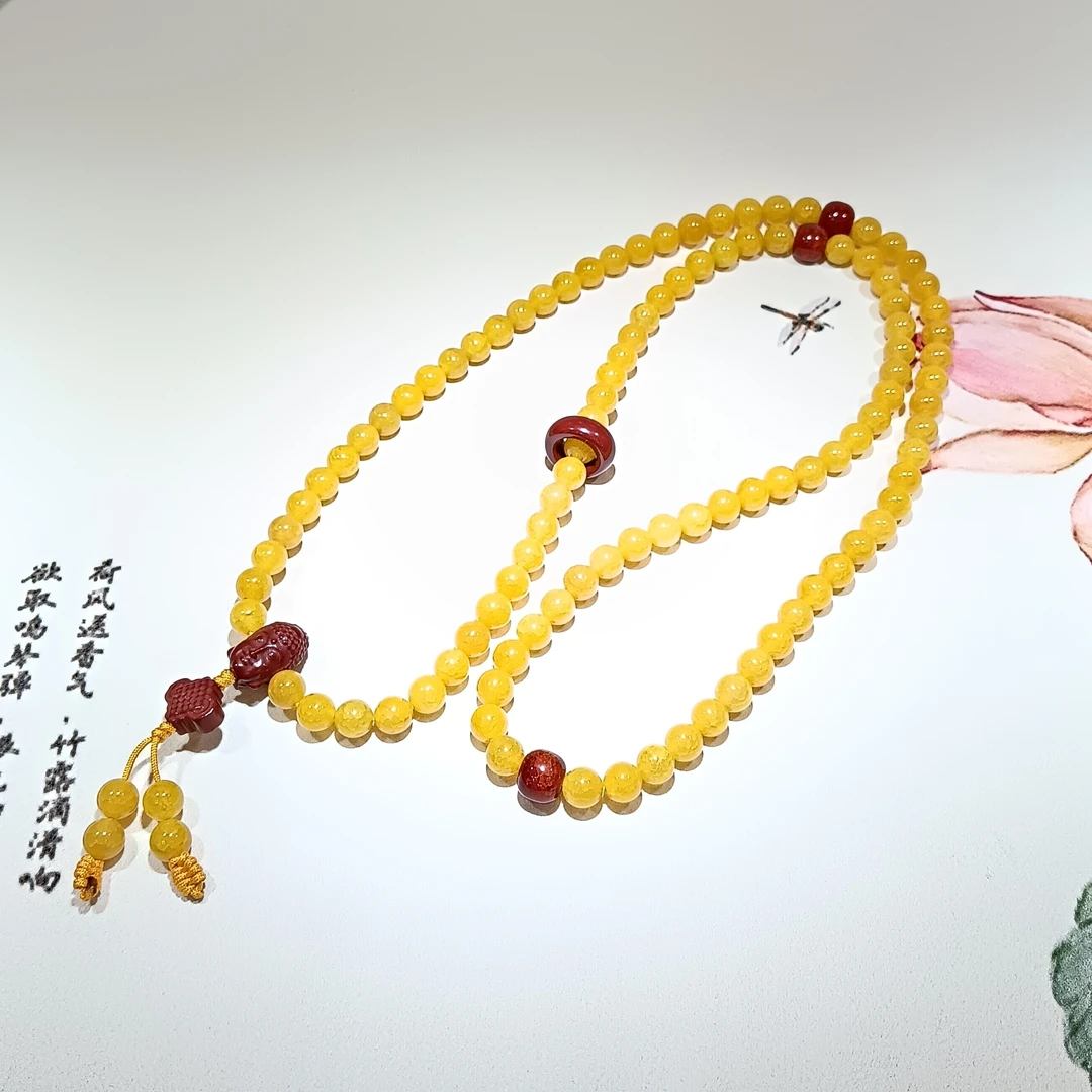 通灵玉  一念之间108颗10尺寸念珠