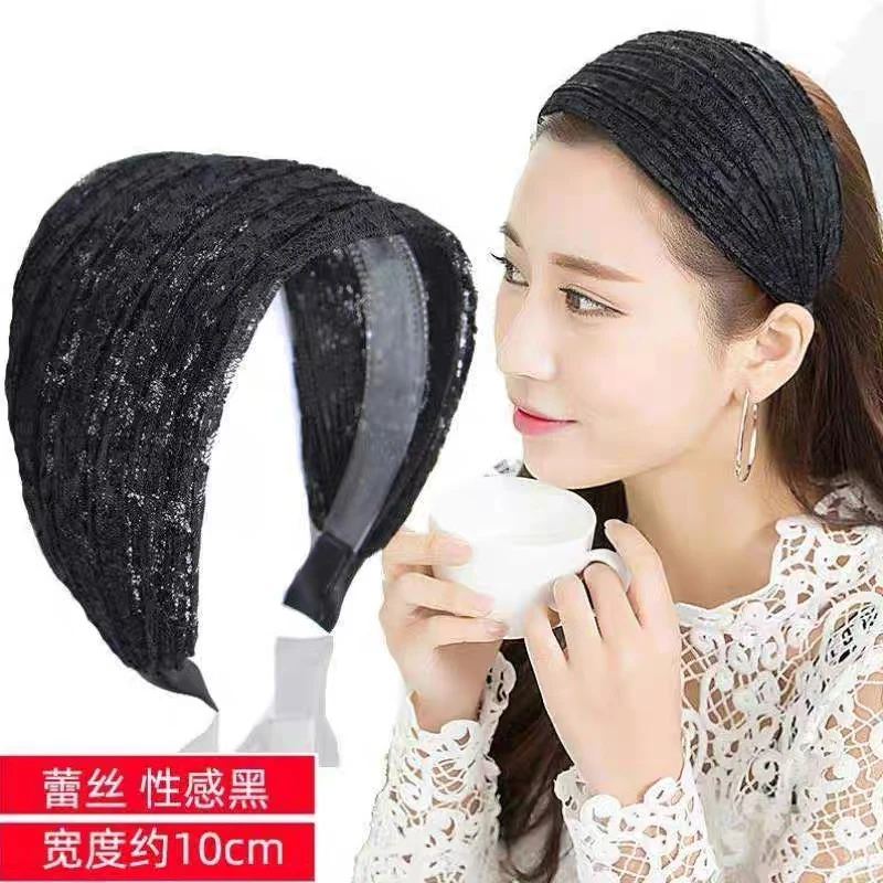 夹子压发发箍女白发百搭#韩国发卡发带外出头箍头饰遮盖遮神器女