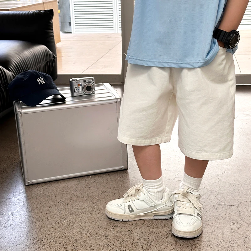 方糖家男童夏装休闲五分裤2024新款儿童中裤洋气男孩夏季短裤薄款