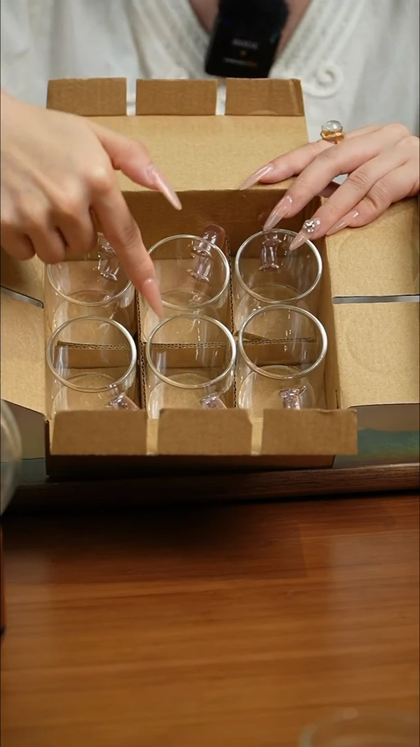 【闪购商品】.手把杯玻璃杯6入浅黄