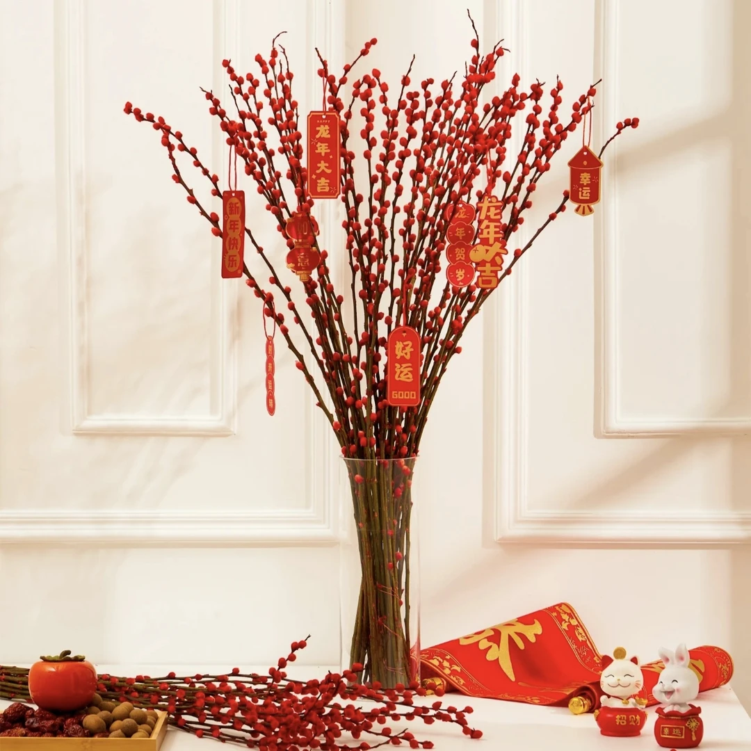 【年宵银柳】DR银柳年宵花鲜切干放（吸色花材轻微掉色，不影响花期）