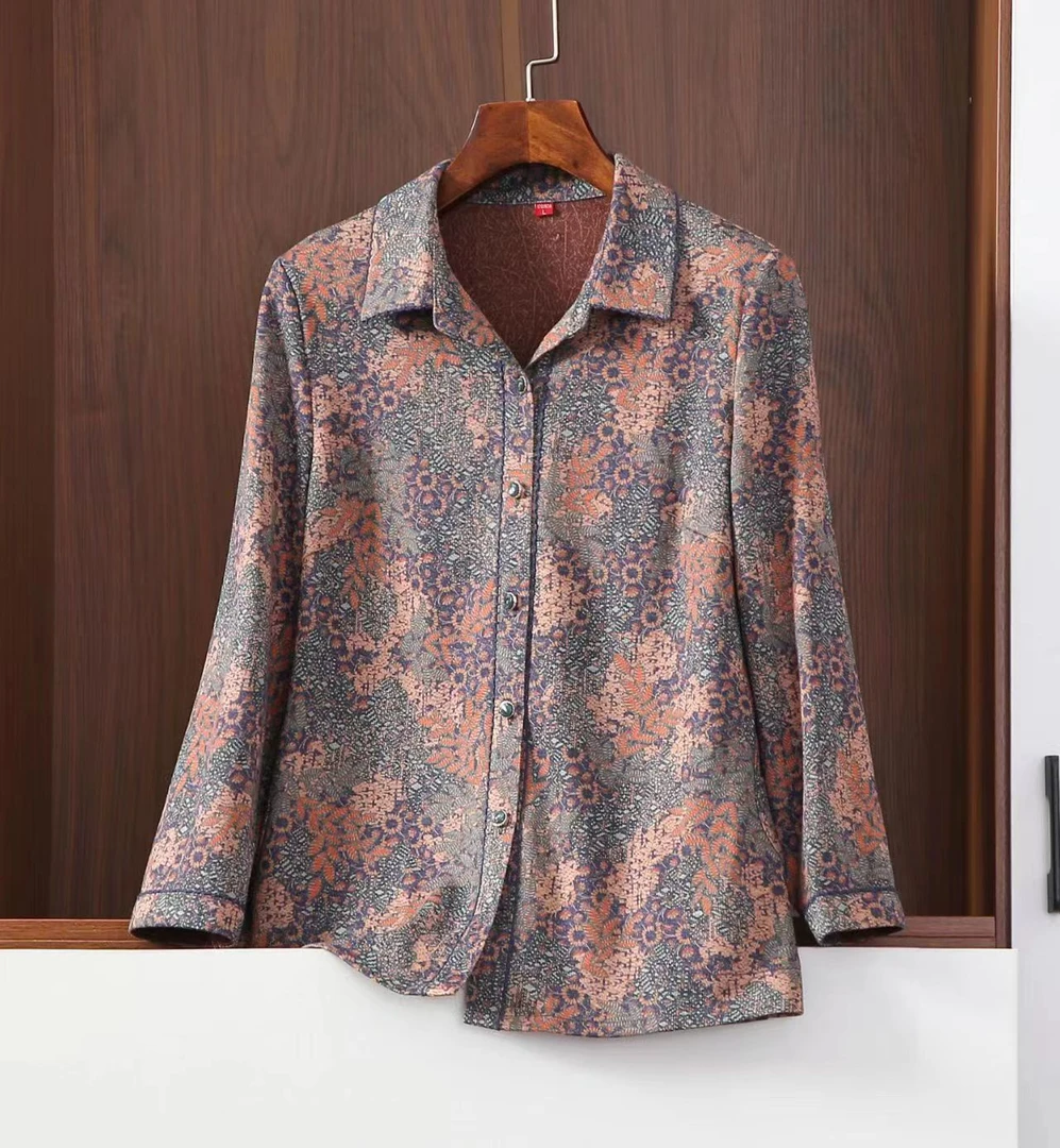 351-400【工厂清货】中老年人春秋装女外套休闲妈妈装雪貂毛呢衣服